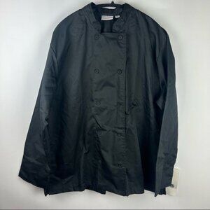 NWT - Chef Works, Women's Marbella Chef Coat In Black. Size: XL